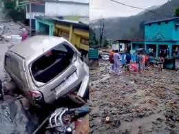 उत्तराखंड के चमोली में बादल फटा 14 लोग लापता, भवन धराशाई