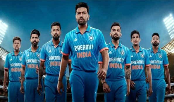 विश्व कप के लिये भारतीय टीम की जर्सी लांच
