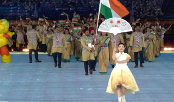 एशियाई खेल 2023 में ध्वजवाहक हरमनप्रीत सिंह और लवलिना ने किया भारत का नेतृत्व