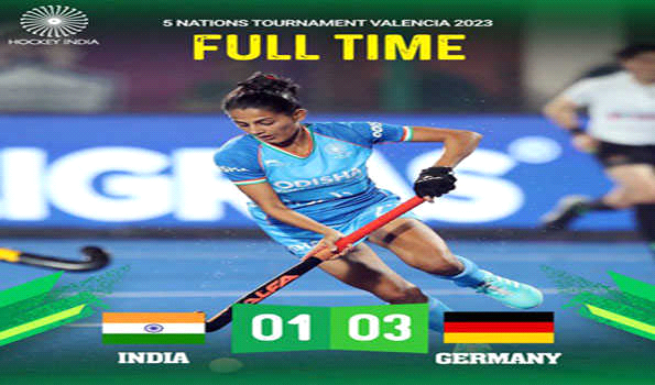 भारतीय हॉकी महिला टीम जर्मनी से 1-3 से हारी