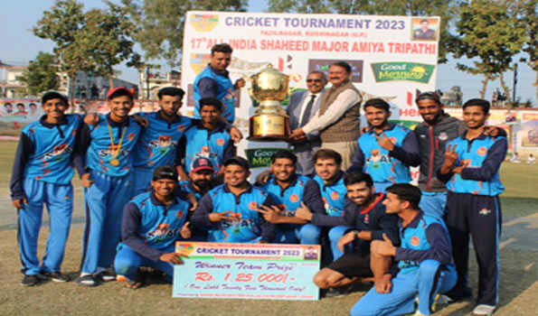 दिल्ली बना मेजर अमिय त्रिपाठी क्रिकेट टूर्नामेंट का चैंपियन
