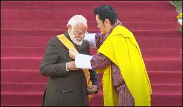 मोदी भूटान के सर्वोच्च नागरिक सम्मान से सम्मानित