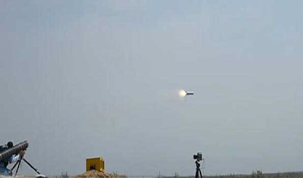 पोर्टेबल टैंक रोधी निर्देशित मिसाइल हथियार प्रणाली के सफल परीक्षण