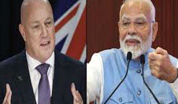 न्यूजीलैंड के प्रधानमंत्री ने मोदी से फोन पर बात की
